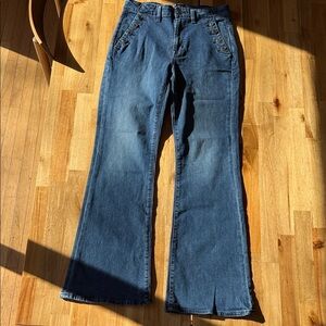 GAP Women's 70’s Style Flare Jeans in Deep Blue